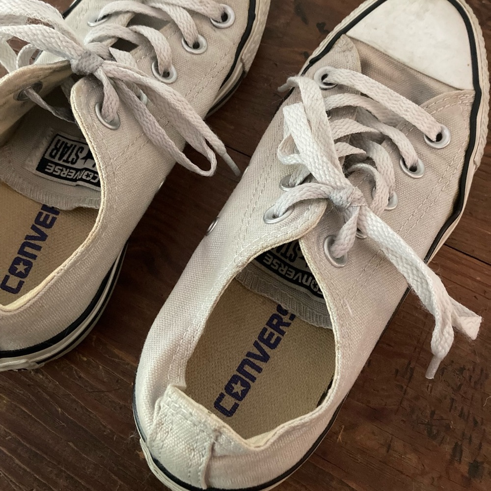 Converse Light Grey Shoes